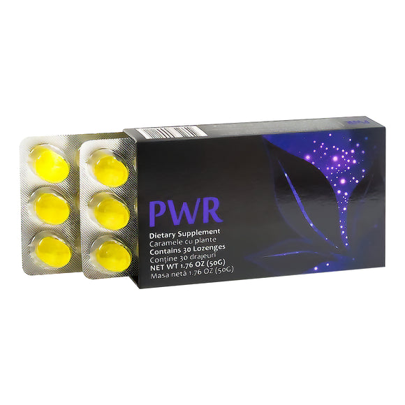 PWR Lemon Plant DNA Lozenge Drops Dietary Supplements for Men, 30 Lozenges (50G) 